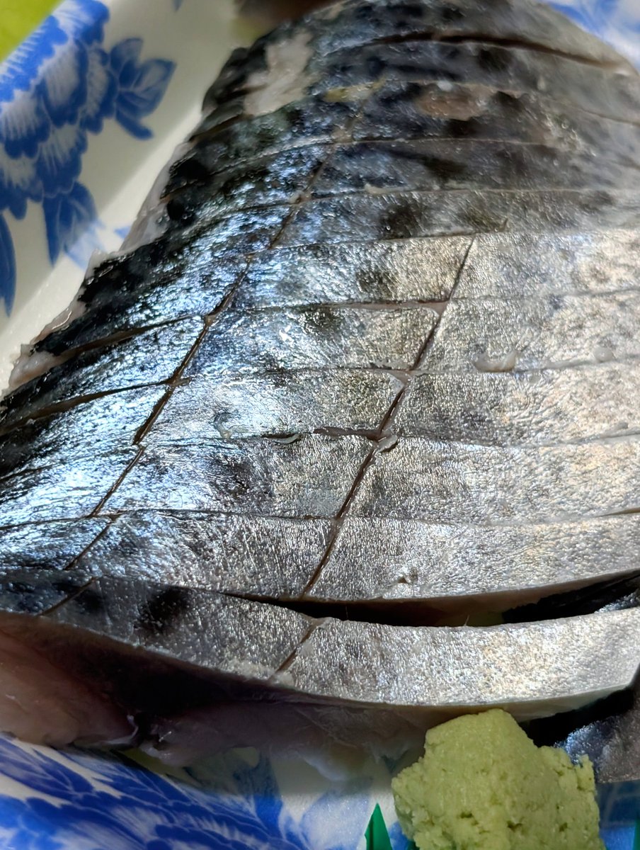 お魚屋さん手づくりしめ鯖ニャ〜😋