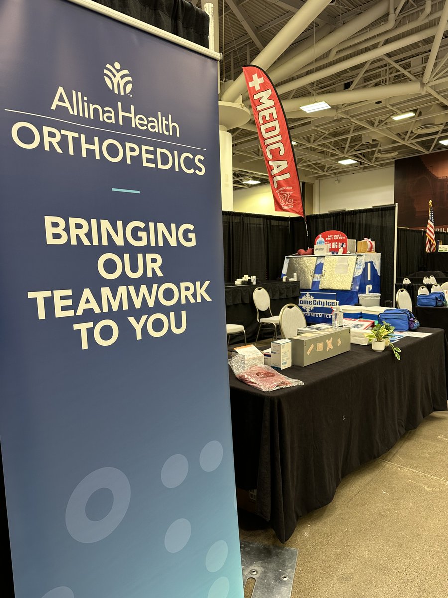 Our ⁦<a href="/AllinaHealth/">Allina Health</a>⁩ Orthopedics athletic trainers are all ready to provide medical care at the Mizuno ⁦<a href="/nlightsvball/">Northern Lights</a>⁩ National Qualifier ⁦<a href="/MPLSConvention/">Minneapolis Convention Center</a>⁩ this weekend.  #stayhealthy