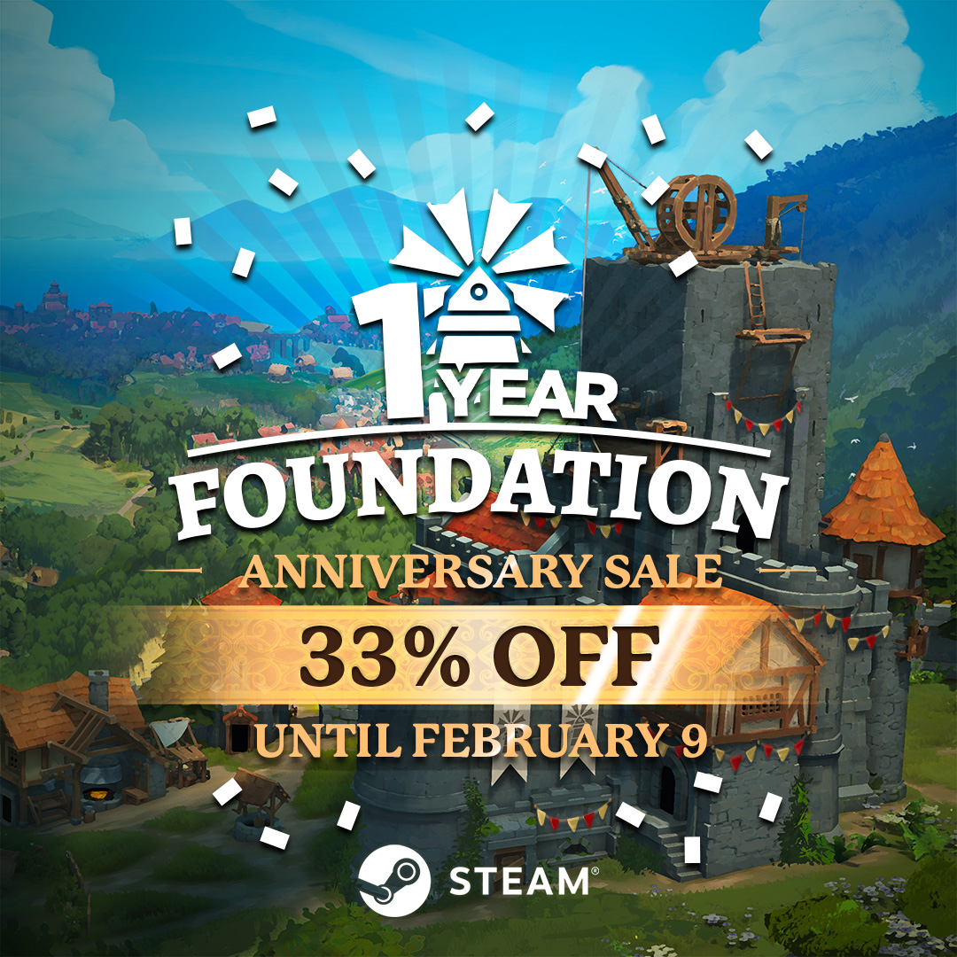 Foundation 1.0 Now Available on Steam and GOG! tweet media