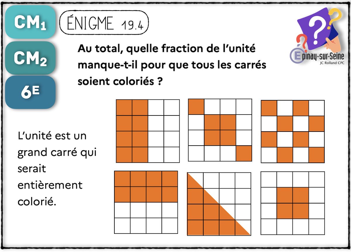 Les nouvelles énigmes (n° 19) #Maths  de la PS à la 6e pour la semaine du 2 février proposées par la circonscription d'Epinay ...
➜ ien-epinay.circo.ac-creteil.fr/spip.php?page=…
➜ Postez les réponses de vos élèves ici : padlet.com/jean_claude_ro…