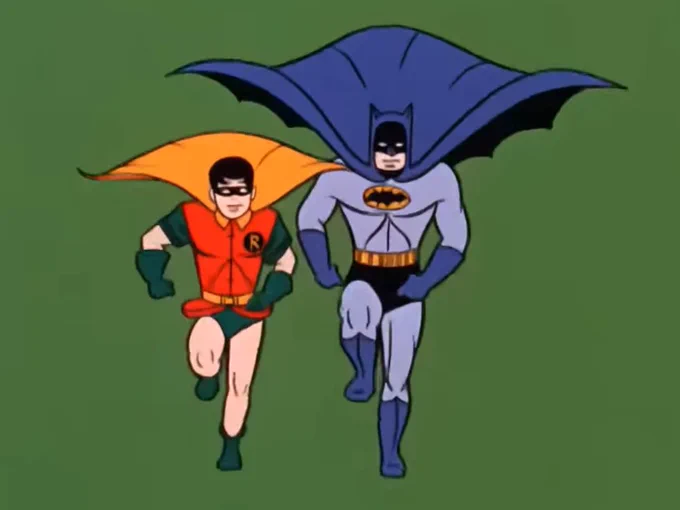 このシーン、アストロガンガーにも見えるしバットマン(1966年版OP)にも見える