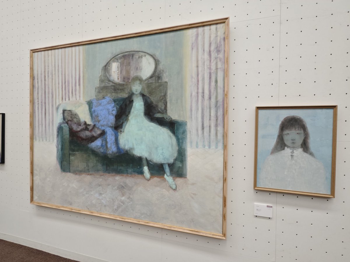 東京都美術館へ。第74回 東京藝術大学 卒業・修了作品展。日本画B4エリアから。写真は、五嶋伶那さん、阿部れいなさん、伊藤ゆきのさん、岡庭あこさんの作品。