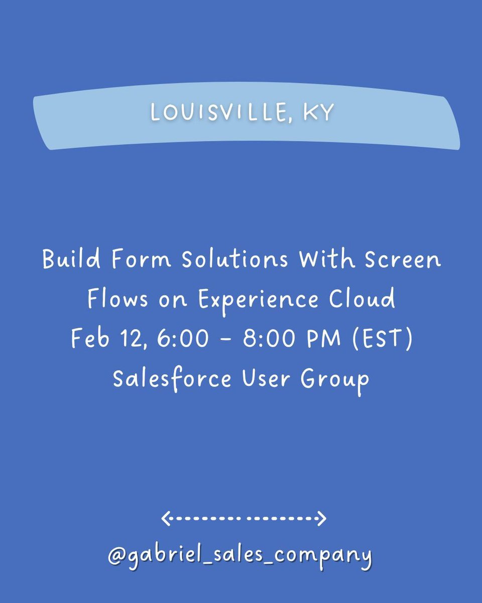 GS_Social's tweet image. Discover the power of the Salesforce platform with free networking and educational resources!
 
These are everywhere from LA to SD to KY.

Register at trailblazer.me

DM for help! @CarolSpringer 
 
#Salesforce #TrailblazerCommunity #SalesforceEvents