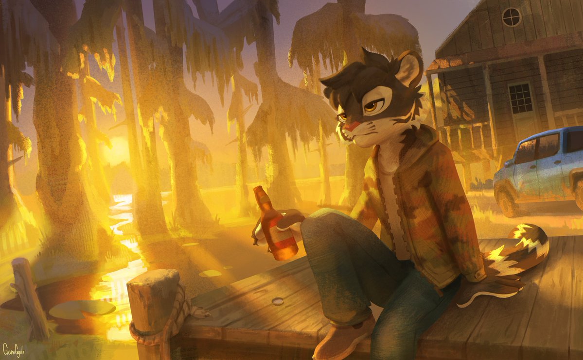 Commissioned Painting for <a href="/marais_tiger/">Marais the Tiger</a>