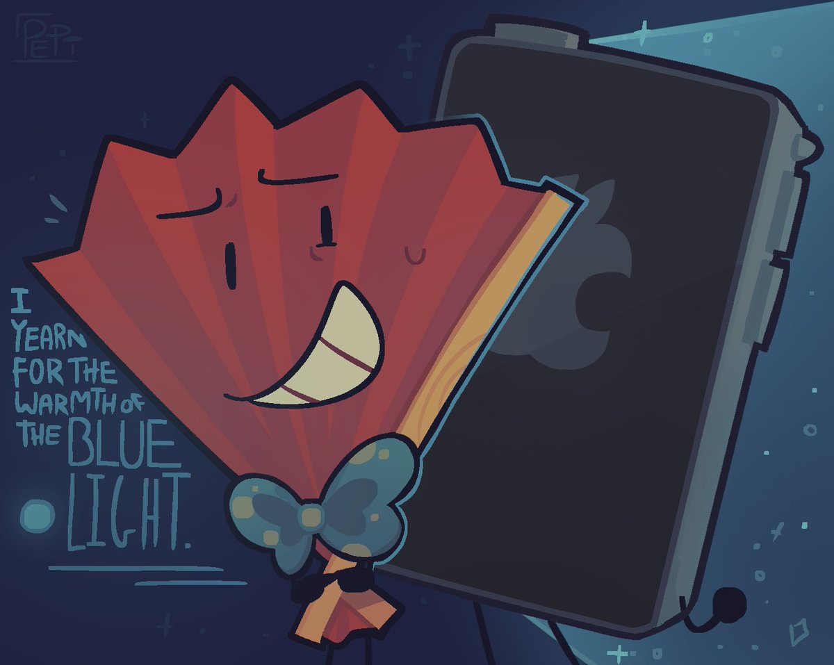 i yearn for the warmth of the blue light #inanimateinsanity #osc