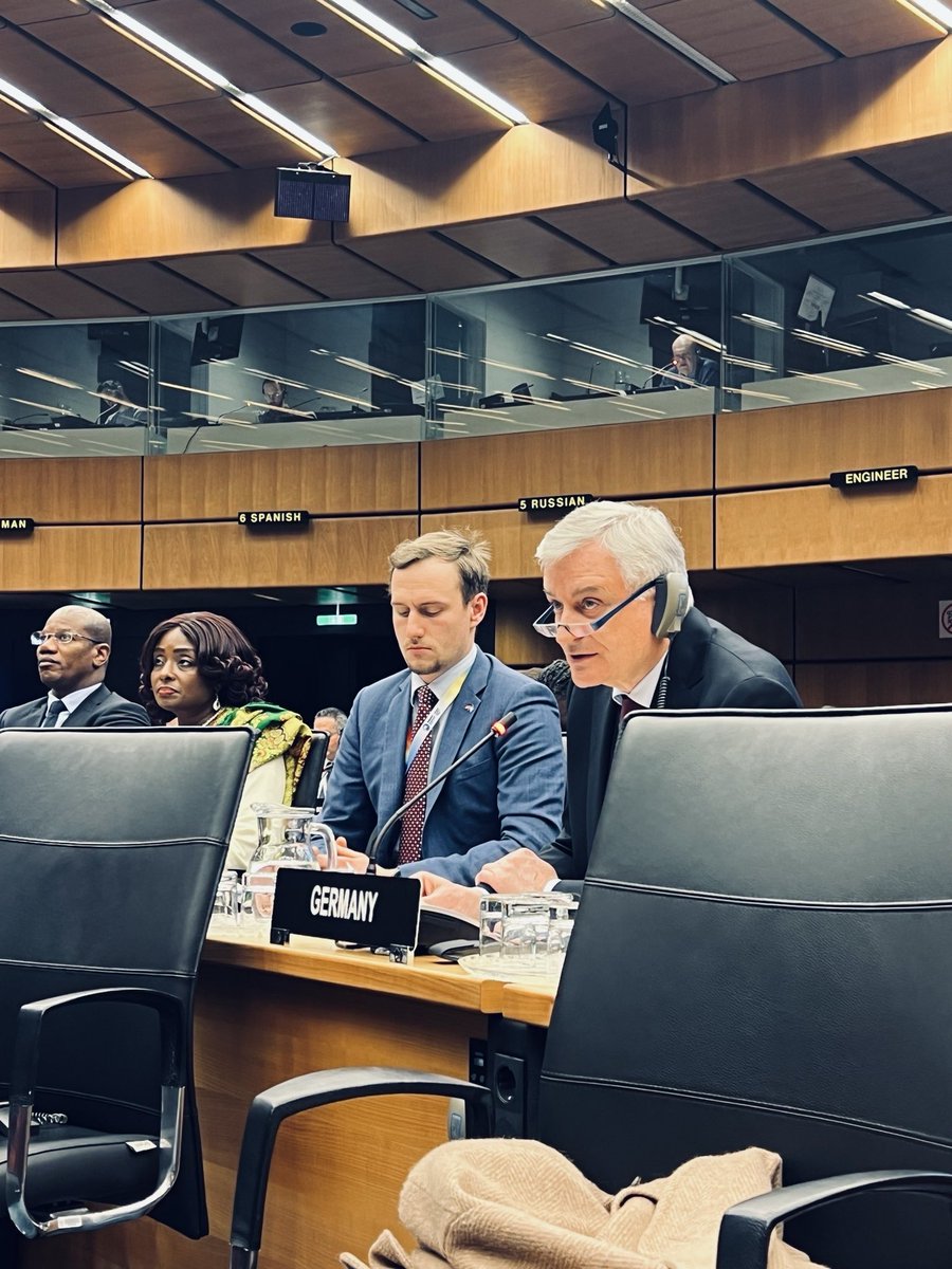 GermanyUNVienna's tweet image. During today’s extraordinary meeting of the @iaeaorg Board of Governors #BoG on Ukraine 🇩🇪 Amb Bohn outlined that Russian airstrikes aimed at critical energy infrastructure in Ukraine endanger safe operation and increase the risk of a nuclear calamity.