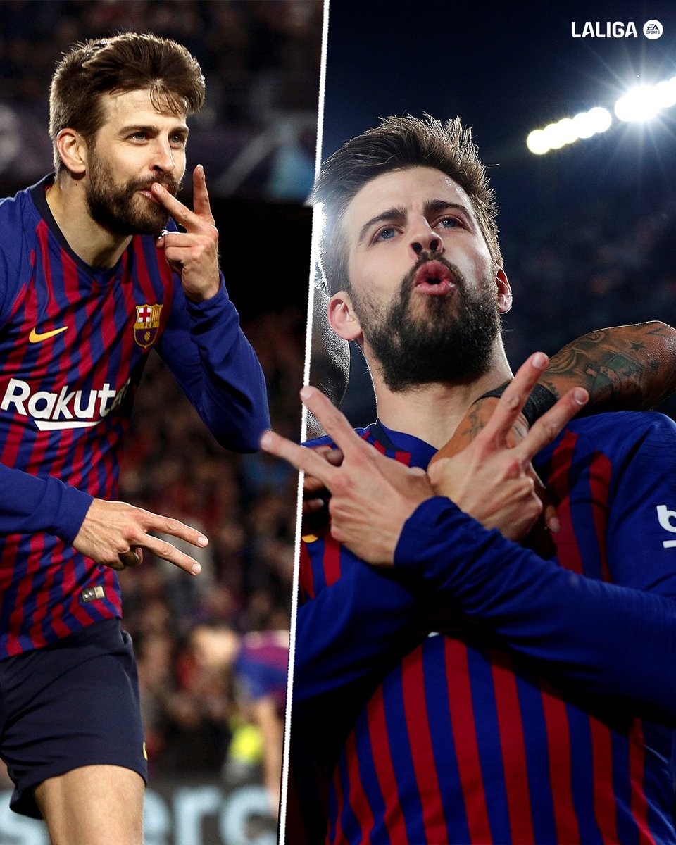 LaLigaEN's tweet photo. Happy Birthday @3gerardpique ! ❤️✌️ https://t.co/ZYWZT4risz