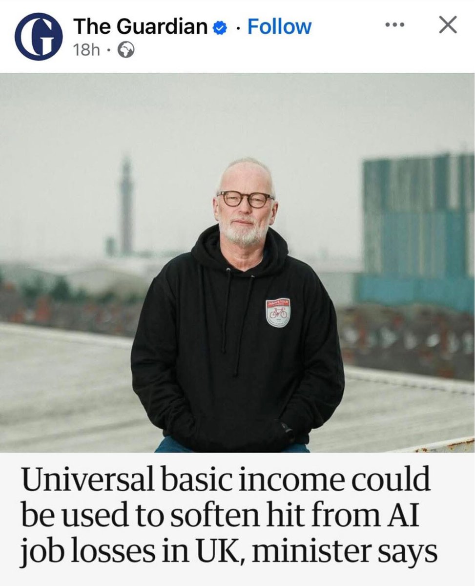 And there it is. They want to soften up society to such an extent that people are completely dependent on the state with universal basic income. 
 
Do not comply. Build your own self reliance and stay away from being owned by the government.