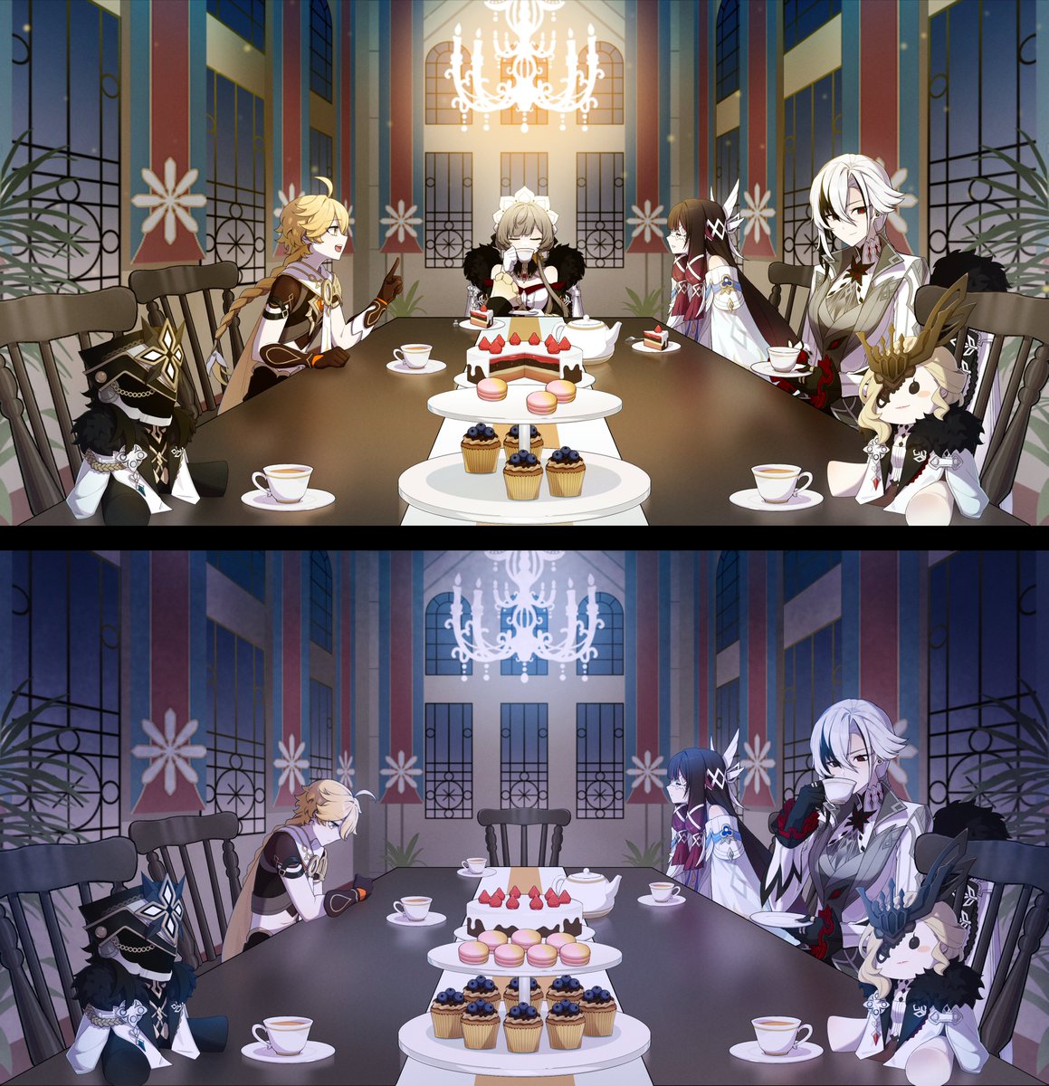 New "Tea Party" Illustration 

"I'll miss you, Sandrone...
...Goodbye, Sandrone."

#Genshinlmpact