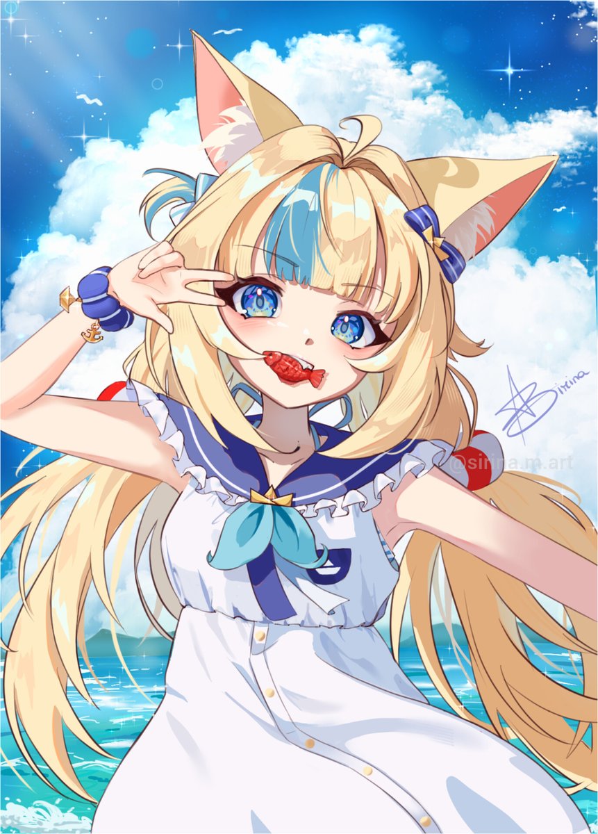 sirinamart's tweet image. Sameko Saba is ready to bite you, watch out!! 🩵🌊

Full speed painting soon on my YT Channel  🦀

#art #sabart #saba #samekosaba #vtuber #fanart #digitalart #ArtistOnTwitter #drawing #digitalpainting #VGenComm #commissionsopen #illustration #イラスト