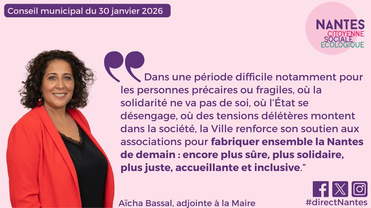 ElusNCSE's tweet photo. #DirectNantes @nantesfr adopte une série de délibérations permettant d'accorder des subventions à de nombreuses associations qui, sur le terrain, portent et font vivre les politiques de solidarité et de lutte contre les discriminations chères à la majorité ⬇️ https://t.co/aGrTIyUxso