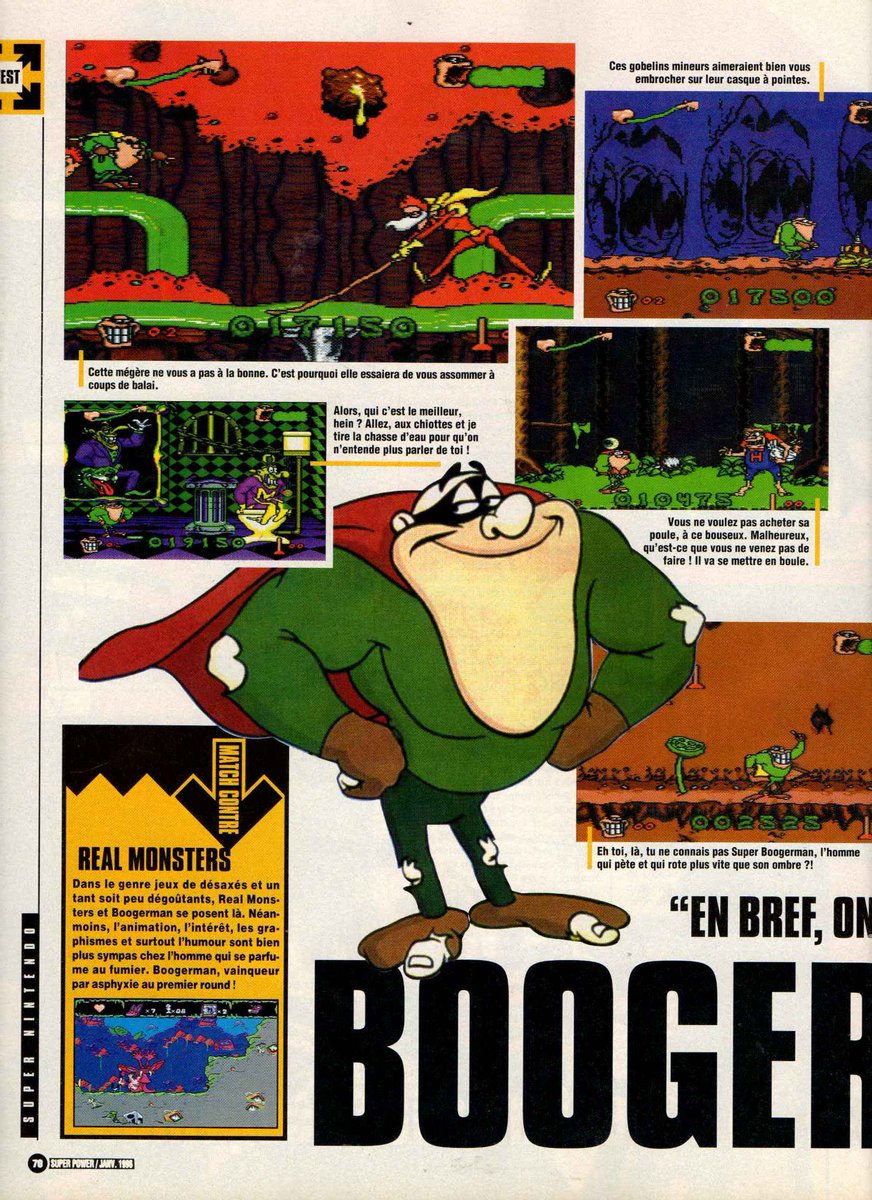 AllmightoFranky's tweet image. On passe aux tests avec celui de #BoogerMan que j'adorais sur la #SuperNintendo! 4 pages de test SVP!! 3/5