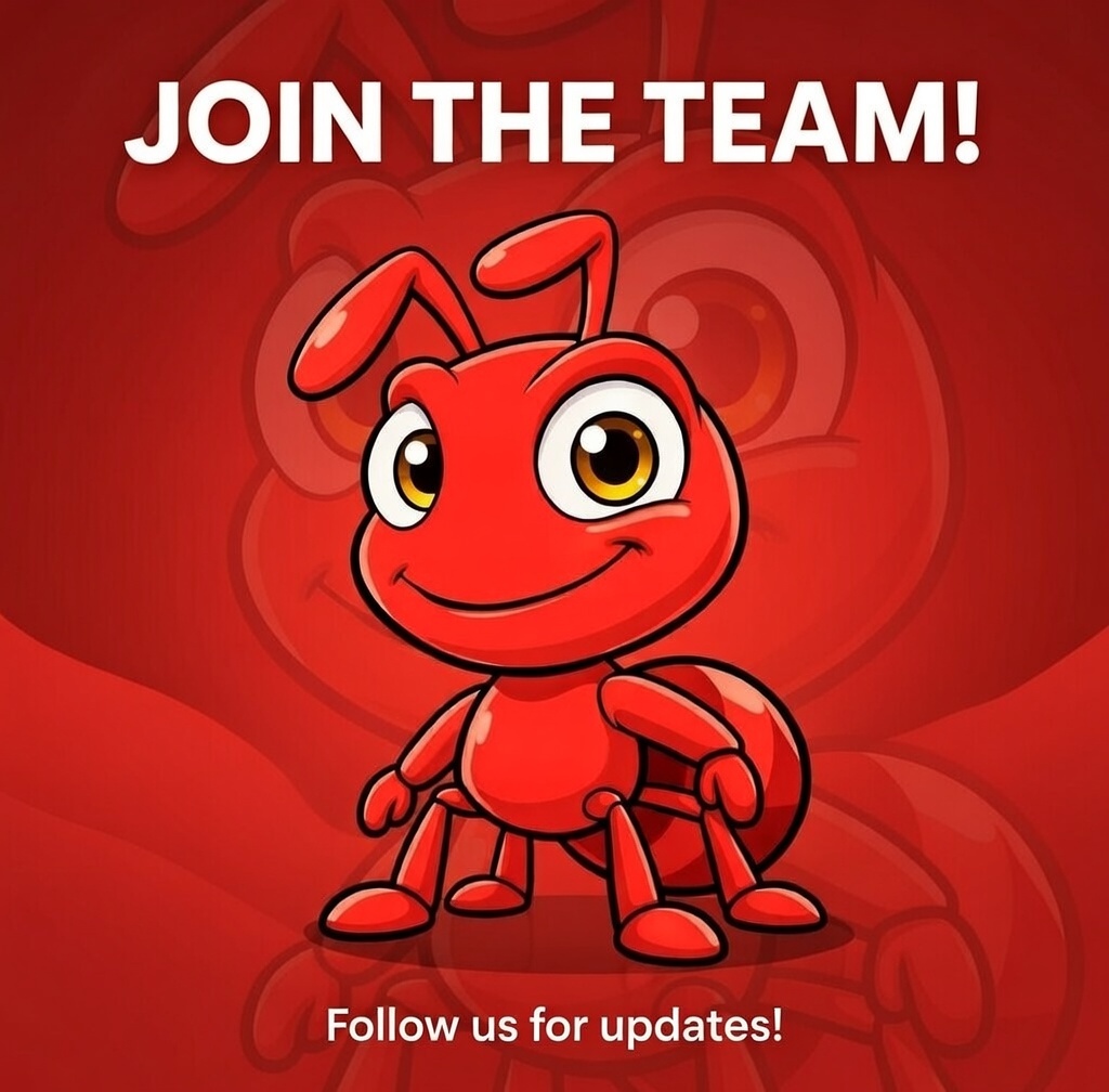 🐜 ANTS is building something real on Binance Smart Chain. 🐜

A community-driven ecosystem rooted in unity, transparency, and long-term cooperation.

🤝Rewards guided by real contribution — not bots or hype 🗺️Clear path: Foundation → Growth → Tools → Sustainable colony