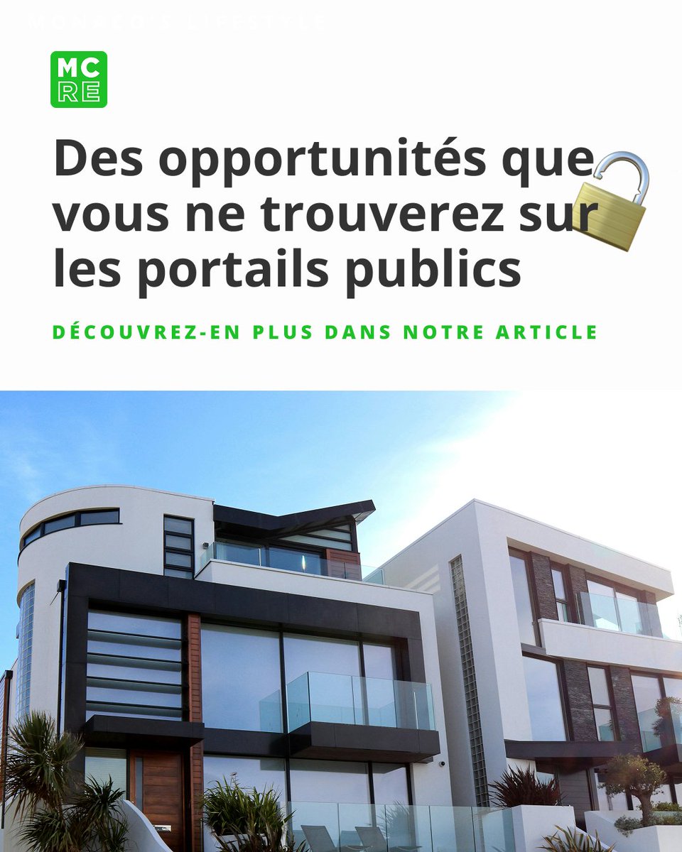 Certaines des propriétés les plus exclusives de Monaco ne figurent jamais sur les portails publics. Comment fonctionne l’immobilier off-market et qui peut y accéder ?

Lire l’article complet sur notre blog : montecarlo-realestate.com/blog/immobilie…