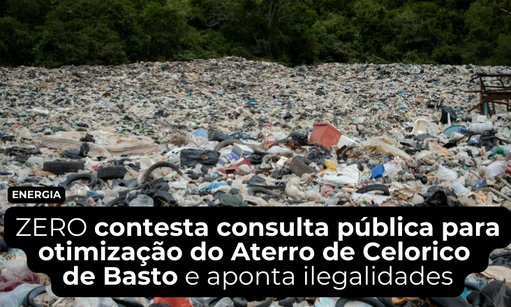 GrupoAboutMedia's tweet image. ⚡ A ZERO considera ilegal e ambientalmente arriscada a proposta de alteração ao Título Único Ambiental do Aterro de Celorico de Basto.

💻tinyurl.com/mtbbvebs

#ambiente #residuos #aterro #celoricodebasto