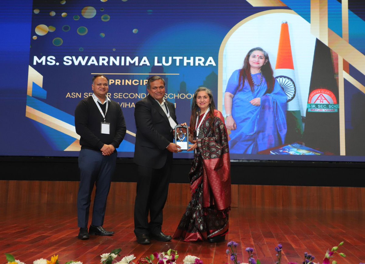 Honoured to receive the ‘𝐏𝐢𝐨𝐧𝐞𝐞𝐫 𝐢𝐧 𝐄𝐝𝐮𝐜𝐚𝐭𝐢𝐨𝐧’ award from <a href="/htTweets/">Hindustan Times</a> .This recognition strengthens my belief in purposeful leadership,continuous innovation, &amp; the responsibility we share in shaping future-ready education with vision, values, &amp; impact.
#asnschool
