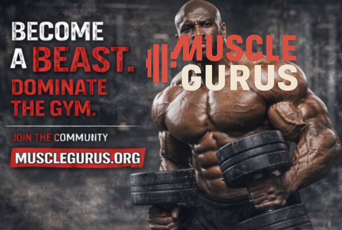 musclegurusorg's tweet image. BECOME
A BEAST. 
DOMINATE
THE GYM.

A place for lifters who value experience over trends.
Join The Community! 🔗 musclegurus.org

Advertising Inquiries:
📧 advertising@musclegurus.org

#MuscleGurus #HardcoreTraining #UnfilteredAdvice #BodybuildingUSA #USAFitness