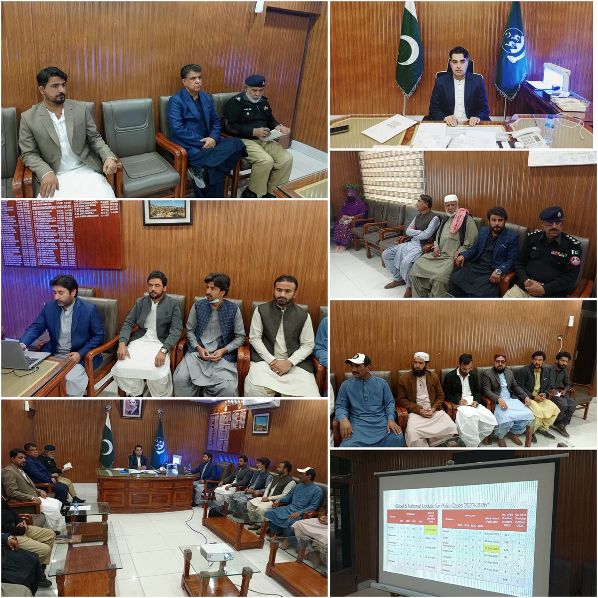 DC Kharan Mr. Munir Ahmed Soomro chaired the District Polio Campaign Readiness Meeting to review final preparations for the upcoming polio drive.
Officials reviewed micro-planning, team deployment, logistics, and community mobilization.
<a href="/CMOBalochistan/">Chief Minister's Office Balochistan</a> 
<a href="/dpr_gob/">Govt. of Balochistan</a> 
<a href="/PakFightsPolio/">Pak Fights Polio</a>