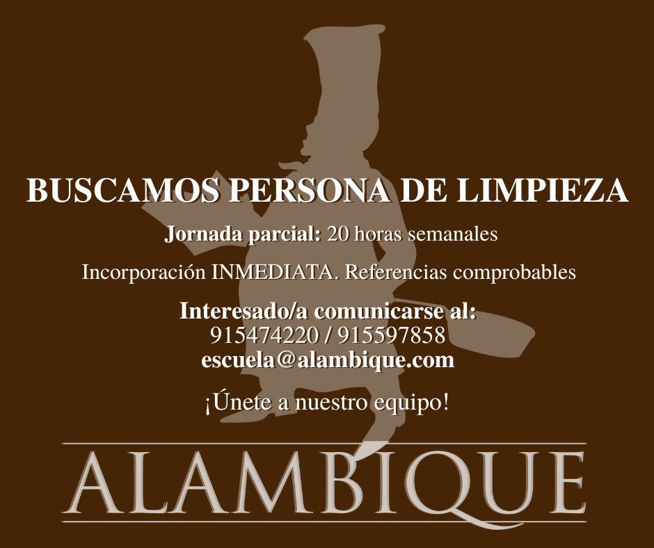 ALAMBIQUE TIENDA Y ESCUELA DE COCINA tweet media