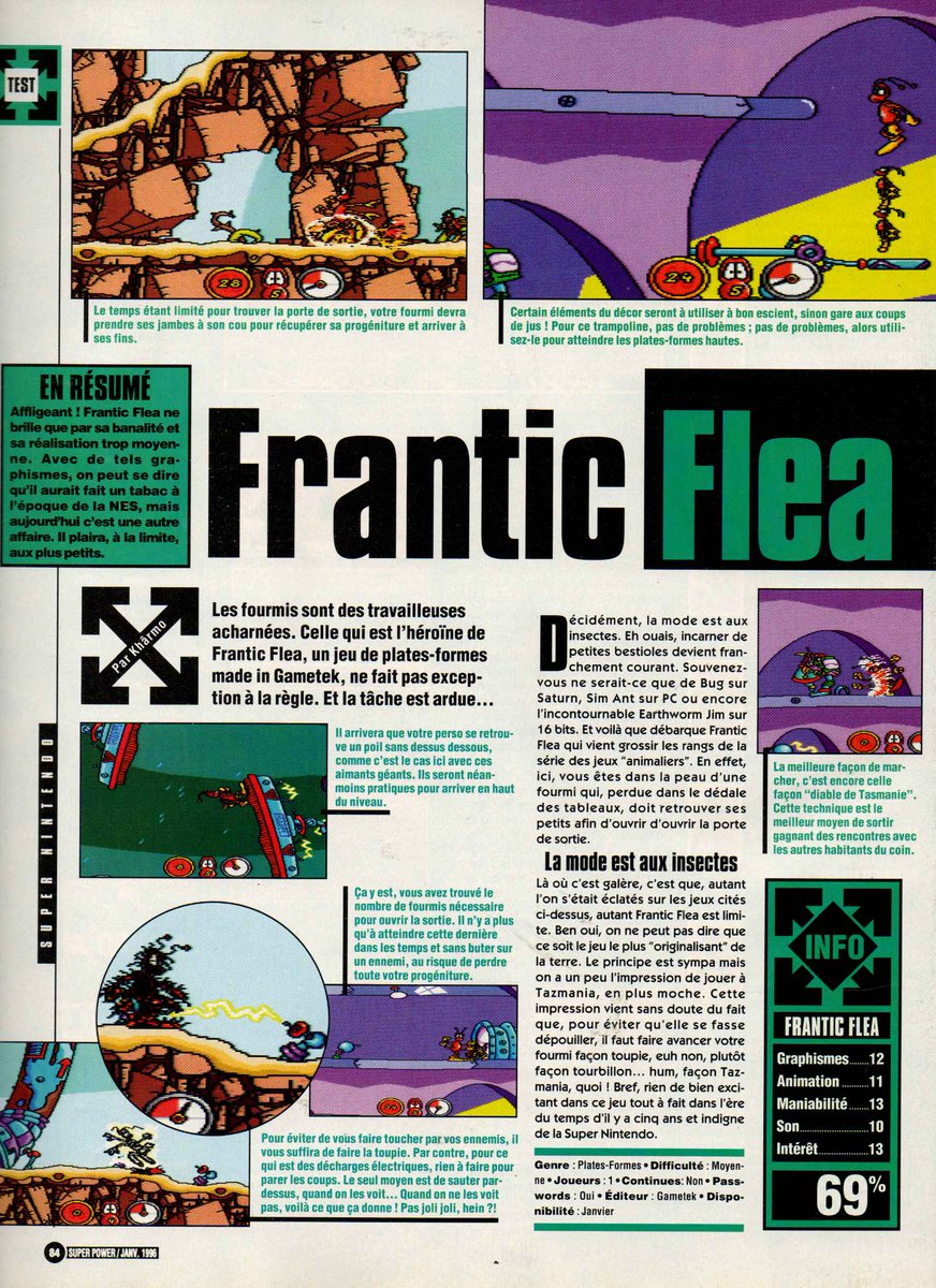 AllmightoFranky's tweet photo. On termine pour aujourd'hui avec les tests de #RevolutionX et #FranticFlea sur #Snes,puis #KirbysDreamLand2 sur #GameBoy,à demain pour la suite et fin de ce numéro 5/5 https://t.co/kEpVUzRAXl