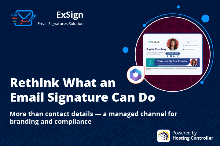 hostcontroller's tweet photo. Email signatures arenβt just contact details.
ExSign for Microsoft 365 helps organizations keep that channel consistent, compliant, and aligned β without manual effort.
Learn more & get a free trial: https://t.co/mWK1oDdt1o
#ExSign #Microsoft365 #EmailSignatures https://t.co/HTD7niUo6S