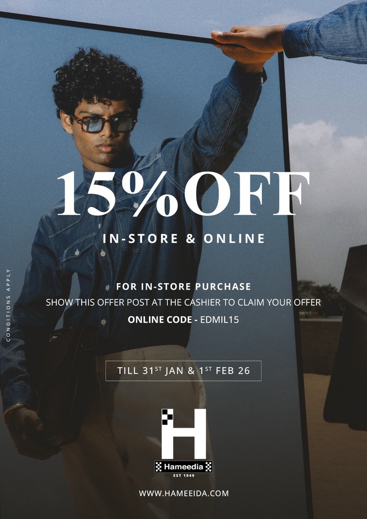 15% OFF Weekend Offer at Hameedia!
hameedia.com
#lka #iContactLanka #SriLanka