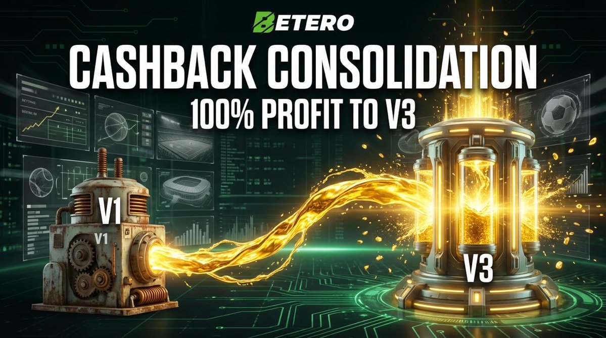 Beterocoin's tweet image. 📉 V1 Cashback: Ending on Feb 1st.
🚀 V3 Cashback: SUPERCHARGED.

We are moving 100% of profits from BOTH V1 and V3 directly into the V3 Cashback Pool.

👉 Early V3 players could see MASSIVE Cashback returns in the coming weeks.
Don't leave free money on the table