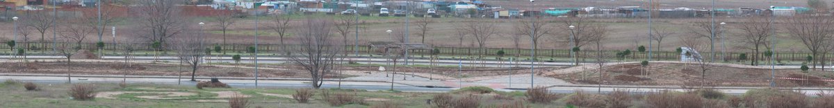 Ya van llegando árboles al #ParqueLineal en el #EnsancheSur de #Alcorcón