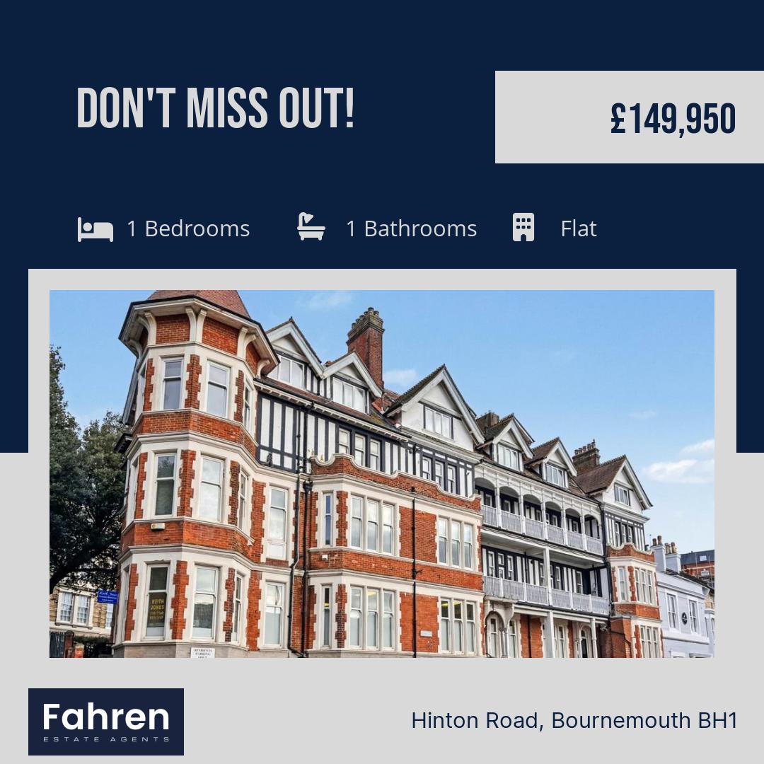 fahrenestates's tweet photo. Call us to secure a booking today! 
📞 01202 551022

🛏 1 bed, 🏡 Flat
💰 £149,950 

https://t.co/k4IxFzKLiI

#BournemouthEstate 2. #CastlepointHomes 3. #PropertyForSale 4. #SaleAgreed 5. #ExchangeCompletion... https://t.co/4YeUBnn138