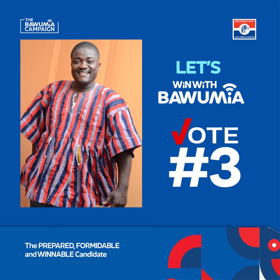 KojoDaakyehene's tweet photo. Dear NPP Delegates
Let's win together with DMB, he is the only experience, Formidable, Winnable, Rich in ideas and NDC greatest fear.. Thank you.
Vote wisely.. It is Tomorrow
#WinWithBawumia
#Bawumia2028
#Number3
#yɛyɛdom
@_Fiifi_Sage
@DennisMiracles https://t.co/8EXkL9PX7s