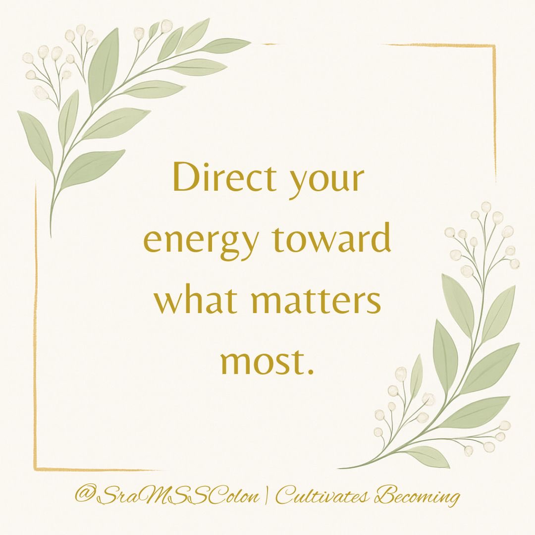SraMSSColon's tweet image. Focused Friday…Not everything needs your attention. 🔑💙

#FocusedFriday #MindfulFocus #PurposeFirst #CultivateBecoming