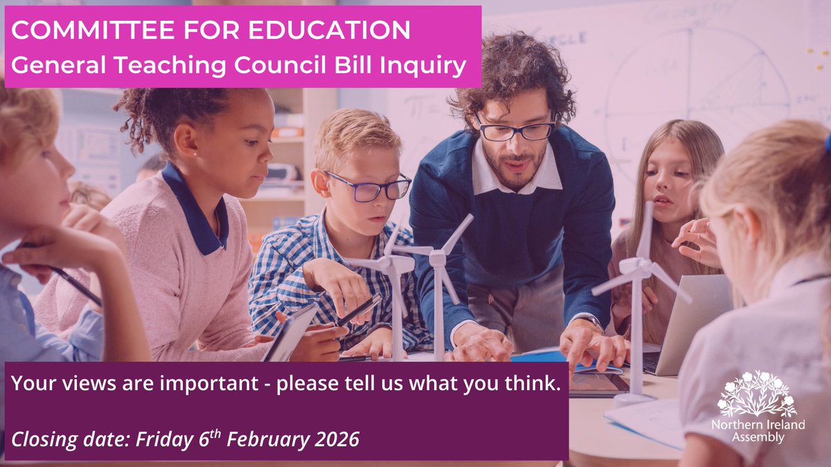 Northern Ireland Assembly Committee for Education tweet media