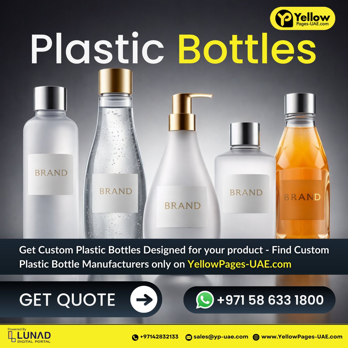 YellowPages_LMC's tweet image. Connect with verified plastic bottle manufacturers in the UAE for tailored designs, sizes and finishes listed on Yellow Pages UAE - yellowpages-uae.com/uae/plastic-bo…

.

#PlasticBottleManufacturers #PackagingSuppliersUAE #CustomPackaging #B2BSuppliers #YellowPagesUAE #UAEBusiness