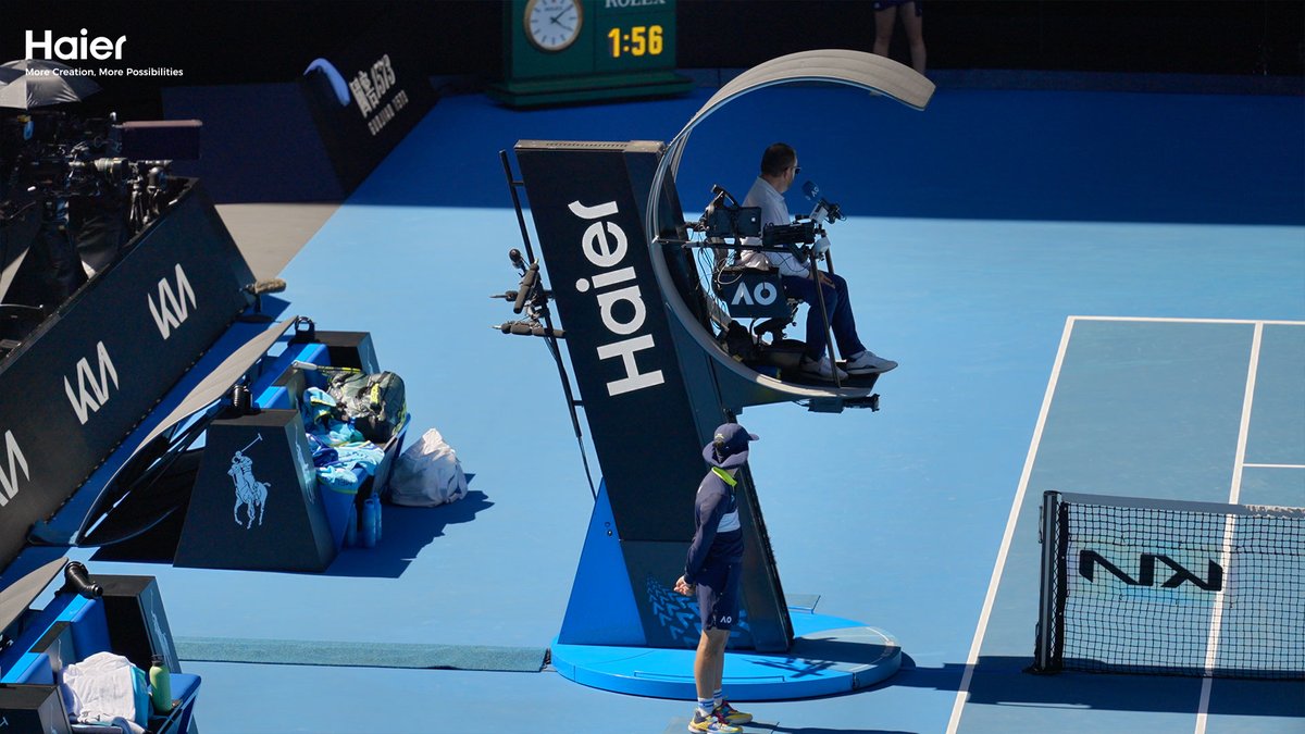 IndiaHaier's tweet image. 🔥As the epic showdown kicks off amid waves of cheers,
🥇world-class performance meets No.1 technology ❤️

Haier shines on and off the court, ✨
keeps playing with the No.1s. 💪

#Haier #AO2026 #OfficialPartner #Tennis
#PlayWithTheNumberOnes #MoreCreationMorePossibilities