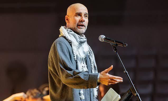 Football league Pep Guardiola - "I am not neutral, I am Palestinian"