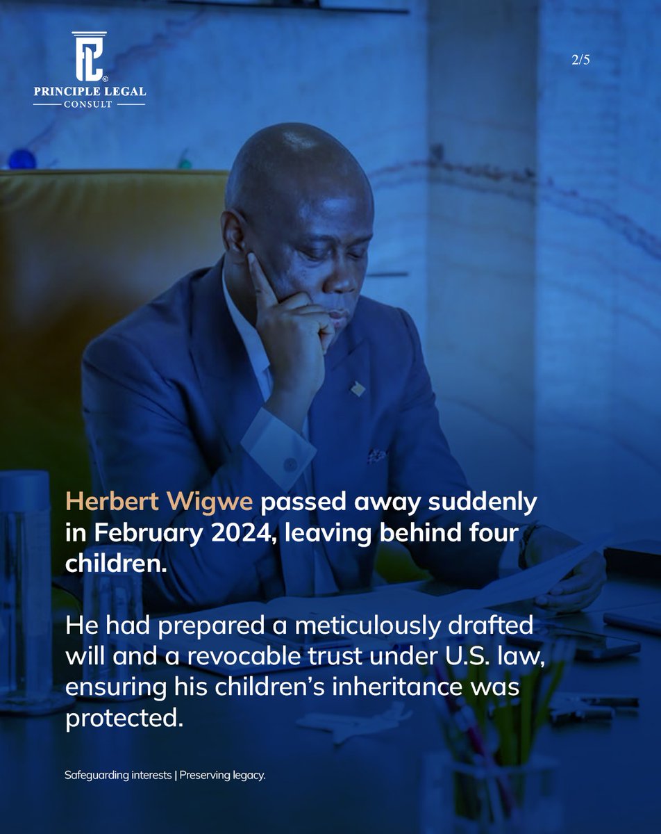 plconsult_'s tweet photo. This story is Iconic. Herbert Wigwe planned for permanence. Even in tragedy, his will and trust protected his children’s inheritance. Legacy isn’t chance — it’s structure. 
At PLC, we craft the legal architecture that keeps wealth secure across generations, beyond volatility. https://t.co/gzjnmSYOLs