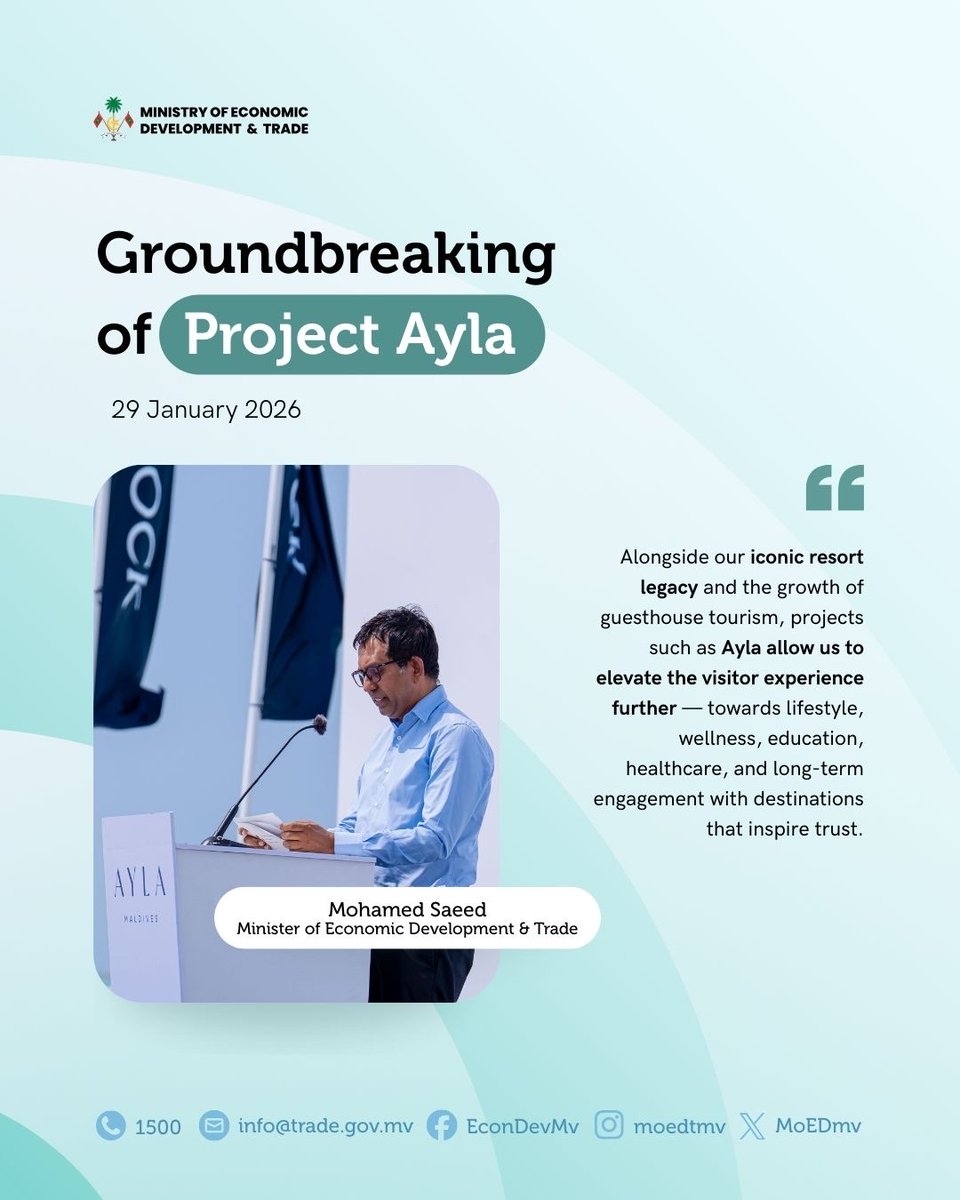 MoEDmv's tweet photo. Highlights from Minister @em_saeed’s remarks at the Groundbreaking of #ProjectAYLA. https://t.co/GQZIqjSjpC