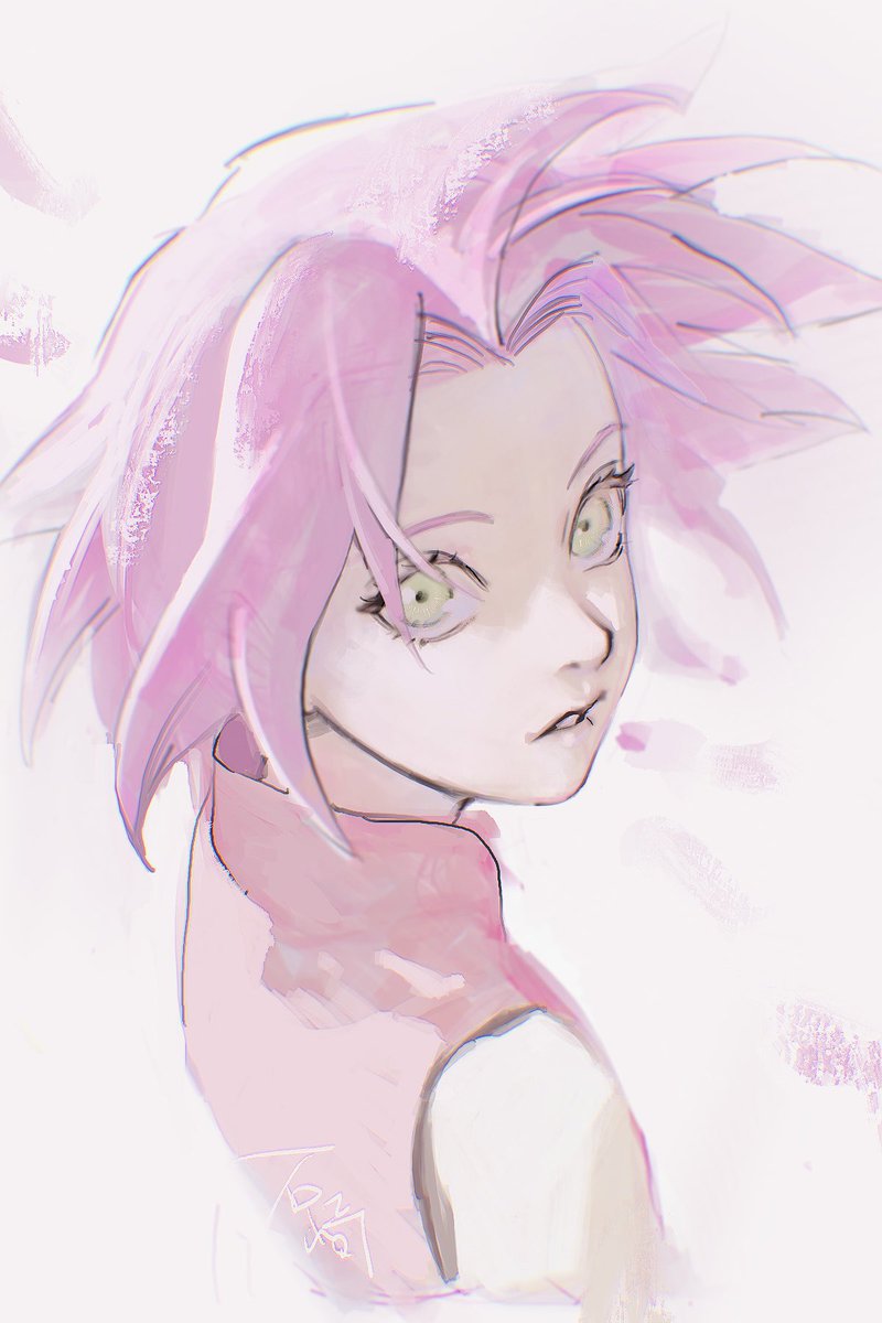 NEW SAKURA HARUNO ILLUSTRATION BY ISHIZAKI-SENSEI ‼️❤️