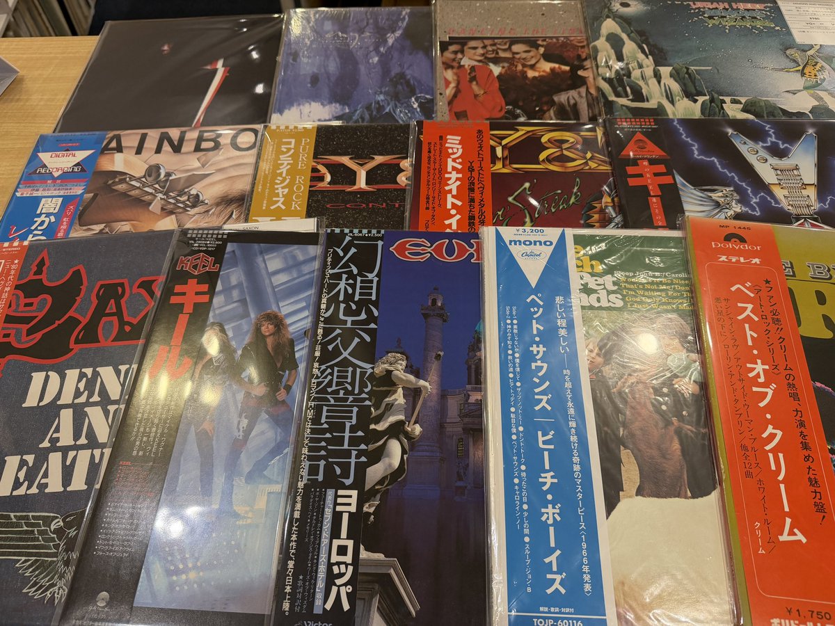 明日の入荷】 週末はロックのレコードまとめて追加します。原盤から
