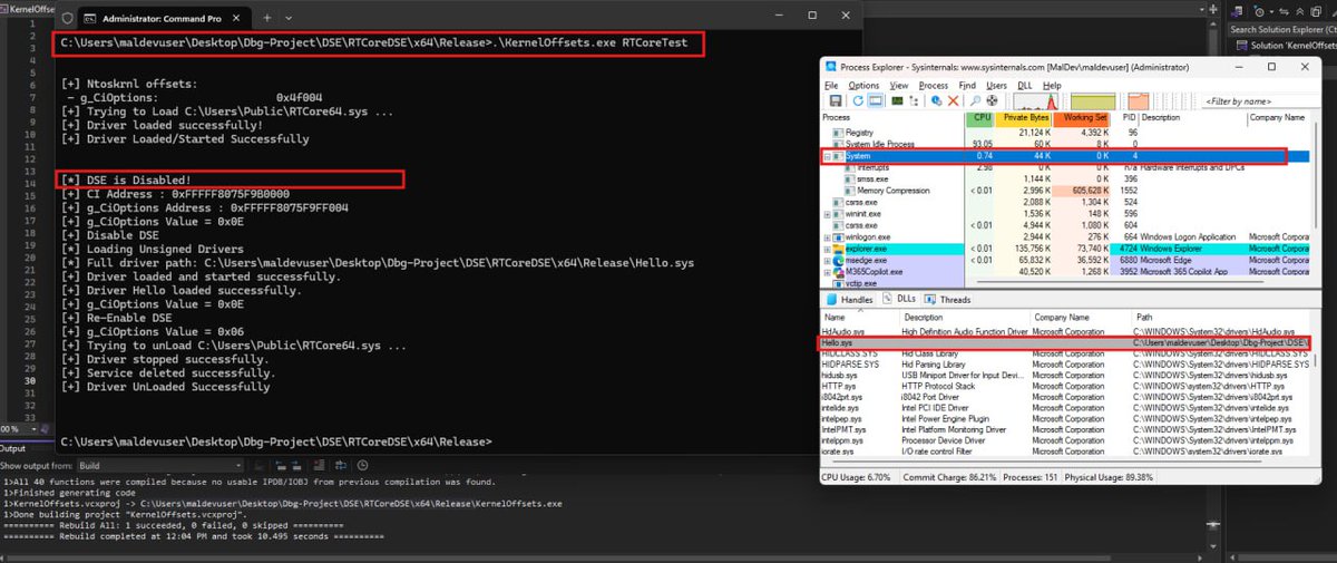 0XDbgMan's tweet photo. - Downgrading ci.dll and exploiting Windows Update (as demonstrated in a DEFCON session)
- Bypassing DES
- Bypassing Elastic and ETW-TI using a C2
- bypass EDR , MDE ,  win def
 #Maldev #ExploitDevelopment #WindowsInternals #DEFCON #EDR  #BYOVD #evasion
#ReverseEngineer #Redteam https://t.co/5UzIFYO2GE