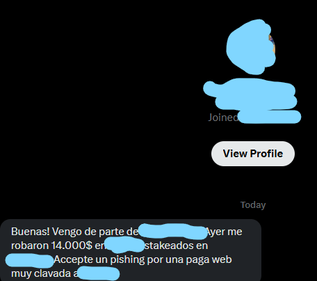 IngenieroSeed's tweet photo. No me gusta dar malas noticias, pero es mi día a día. 

Me ha contactado un usuario porque ayer le robaron 14.000 $ que tenía stakeados en una plataforma.

¿Cómo ha sido posible? ¿Por qué? ¿Qué fallo cometió?

Fácil, operó en cripto teniendo prisa (muy mala práctica). Fue a Google (mini mala práctica) e hizo clic en el primer enlace que le salía, y que lógicamente, estaba patrocinado (muy mala práctica).

Cuando yo escribo tweets os pensáis muchas veces que es por rellenar, porque estoy aburrido en el sofá y digo "Voy a enviar este tweet, así gano interacciones y unos cuantos likes". Obviamente no, por supuestísmo que no, si X no paga prácticamente nada. 

Cuando yo envío esos tweets es porque ESTOY CANSADO DE VER SITUACIONES ASÍ. Sé de qué pie cojeáis, sé qué malas prácticas hacéis, cuándo y para qué, porque además de ser una persona muy observadora y cerebral, he tenido la oportunidad de conocer el entorno laboral de muchas personas a nivel tecnológico. 

Además, en este proyecto de IngenieroSeed, que está siendo muy intenso, he podido confirmar y verificar todo lo vivido y aprender 10 veces más, como mínimo.

Por tanto, si coges papel y boli, o le dices a tu tatuador que te lo ponga en el brazo para no olvidarte, voy a hacer que ahorres 4, 5 e incluso 6 cifras a lo largo de los años.

Por favor:

👉 No operes cripto con prisa
👉 No hagas clic en los primeros enlaces
👉 No hagas clic en ningún link de tu correo

Parece una gilipollez, parece una perogrullada, y muchos me dan like porque lo saben pero NO lo ponen en práctica.

Joder, compañeros, parad ya. Deja la maldita cold wallet cuando tengas prisa, apaga el maldito ordenador si tienes que irte, ya lo harás el fin de semana. ¡PARA Y PIENSA! Que vas a perder todo tu dinero.

Muchos se creen que tengo 22 ó 23 años o algo así, y que llevo 2 años en el sector tecnológico. Compañero, tengo más de 30, y más de 31, sí, y llevo desde los 20 que hice el "clic" mental mejorando en mi vida tecnológica para estar donde estoy. Por tanto, llevo más de una década dedicándole muchísimas horas al día.

Hacedme caso. No sabéis la rabia que me da leer que un estafador, un malnacido de un país del este (que suelen ser la mayoría), os ha robado todo vuestro patrimonio.

Compartid este tweet.
Seguidme.
Aplicad buenas prácticas.

Dejad de lado las cuentas mágicas que os prometen la juventud eterna con cursos estafa. Seguid a cuentas QUE NO VIVAN DE ESTO. 

Damos la información real, sin filtros, para de verdad AYUDAROS. 

PD. 

Si el usuario que ha perdido esto me está leyendo, no estoy enfadado contigo, ni mucho menos, ya tienes bastante con tu pérdida. Hablo para el resto de usuarios que creen vivir en un palacio a prueba de scammers. No sabéis lo que hay ahí fuera.

IngenieroSeed