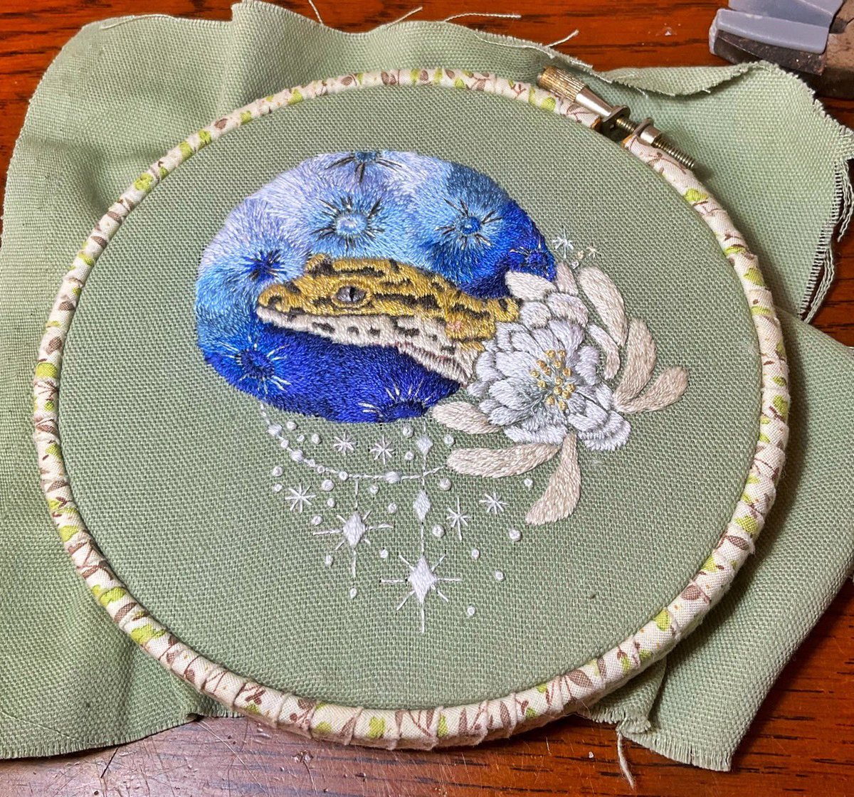 先程リンクを貼りましたが… 仲良しの刺繍作家さんのhandmade nyamさん