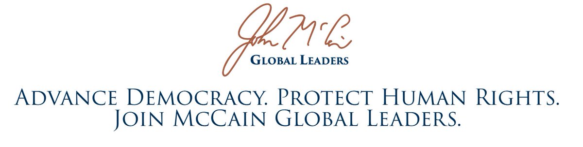 McCain Global Leaders Fellowship
Deadline: March 15
mccaininstitute.org/programs/leade…