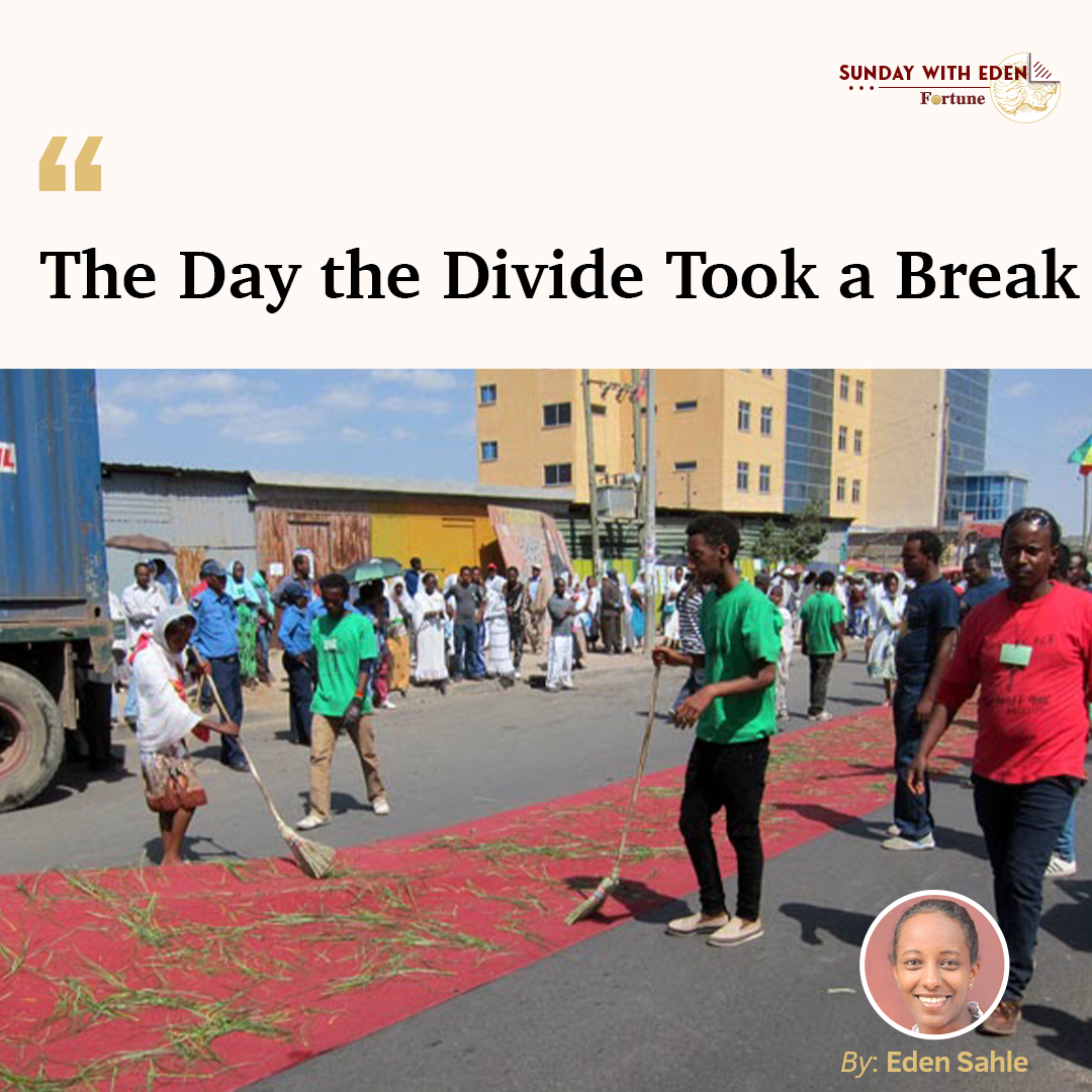 addis_fortune's tweet image. 𝗘𝗗𝗘𝗡 𝗦𝗔𝗛𝗟𝗘: A Timket clean-up briefly brought neighbours from opposite sides of a gated divide together. #Unity #Division #Gathering

Read more - shorturl.at/D2GVx