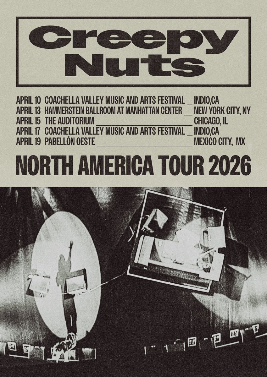 Creepy Nuts、初の北米ツアー「Creepy Nuts NORTH AMERICA TOUR 2026