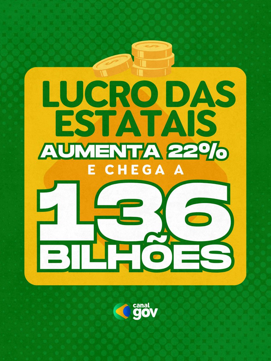 MAIS UM RECORDE | Os resultados das estatais federais em 2025 confirmam um ciclo consistente de crescimento. Até o 3º trimestre, o faturamento das empresas somou R$ 1,017 tri, alta de 6,3% em relação ao mesmo período de 2024. O lucro alcançou R$ 136,3 bi, crescimento de 22,5%.