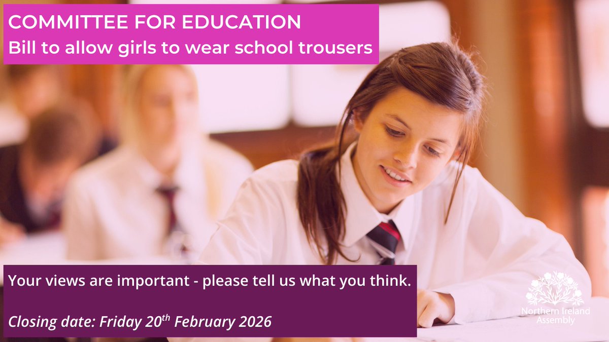 Northern Ireland Assembly Committee for Education tweet media