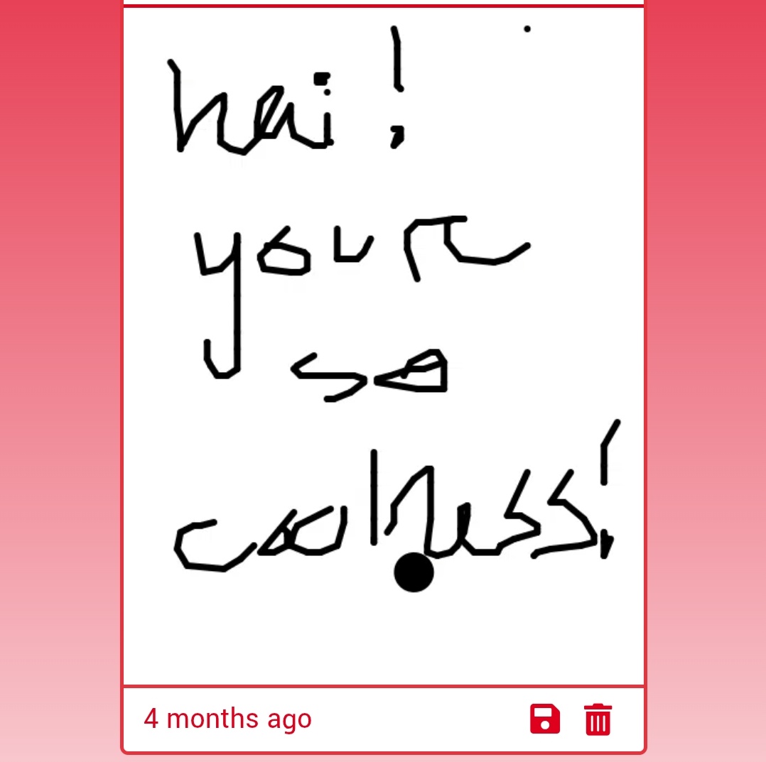 i feel bad i didn't get to see this after four months :' ) thank u to whoever you are
