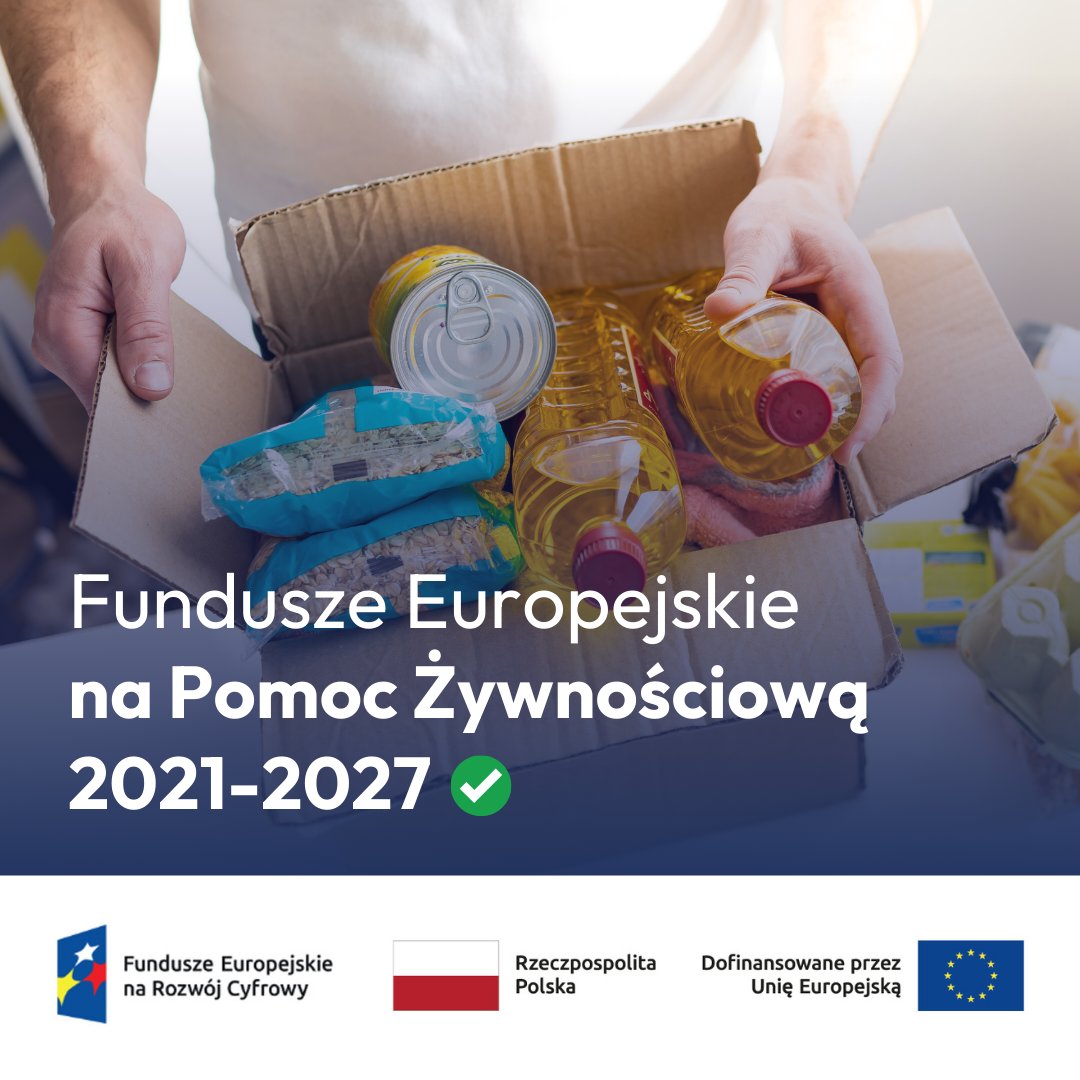 MRPiPS_GOV__PL's tweet photo. 📢 Ruszyła pomoc żywnościowa dla osób potrzebujących w ramach Podprogramu 2025 👉Program Fundusze Europejskie na Pomoc Żywnościową #FEPŻ współfinansowanego ze środków EFS+ #EFSplus
ℹ️ To największy podprogram pomocy żywnościowej w historii Programu ⤵️
✅ Ok. 1,3 mln osób objętych wsparciem.
✅ Ponad 60 tys. ton żywności.
✅ 4,4 mln paczek i 1,3 mln posiłków.
✅ Ponad 8 tys. działań towarzyszących.
📅 Realizacja - do IX 2026 r.
🌐 https://t.co/vLpPrnyb5d
#FunduszeEuropejskie #PomocŻywnościowa #MRPiPS